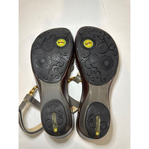 Jambu Women Sandal Sz 10M Sport Wedge Design Petal II Leather Strappy Boho Comfy - Picture 9 of 11